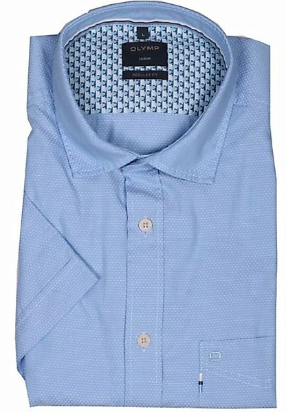 OLYMP Kurzarmhemd Olymp Hemd regular fit 1/2 Arm - hellblau L (1-tlg) günstig online kaufen