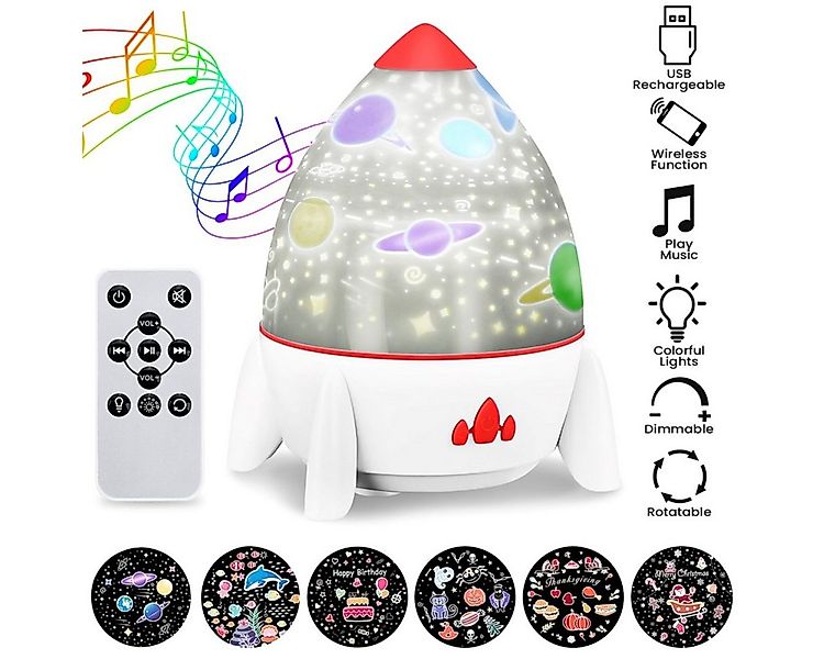 ELEGIANT LED Nachttischlampe Raketenlampe, Nachtlicht, LED fest integriert, günstig online kaufen