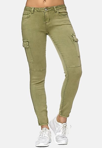 Nina Carter Stoffhose Denim Cargo Pants günstig online kaufen