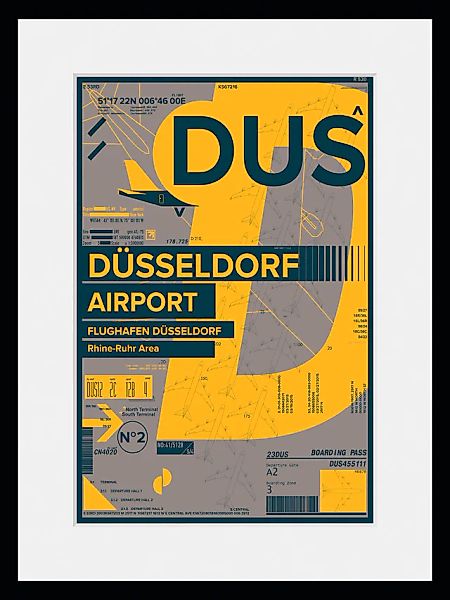 queence Bild »DUS AIRPORT« Düsseldorf   Fashion   Flugzeuge   Gebäude   Mag günstig online kaufen