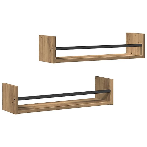 vidaXL Regal Wandregale 2 Stk. Artisan günstig online kaufen
