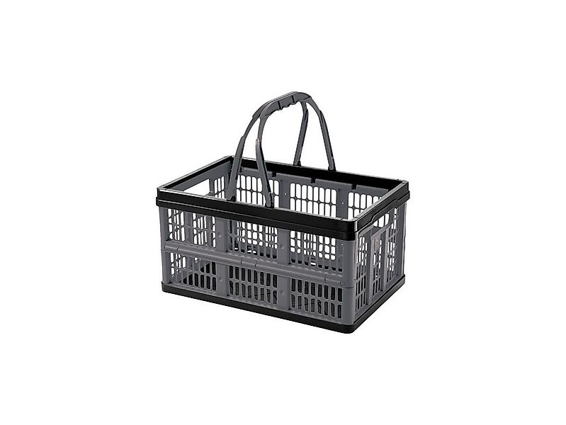 Tontarelli Einkaufskorb Tontarelli Klappbox Voila 16 L schwarz-anthrazit günstig online kaufen