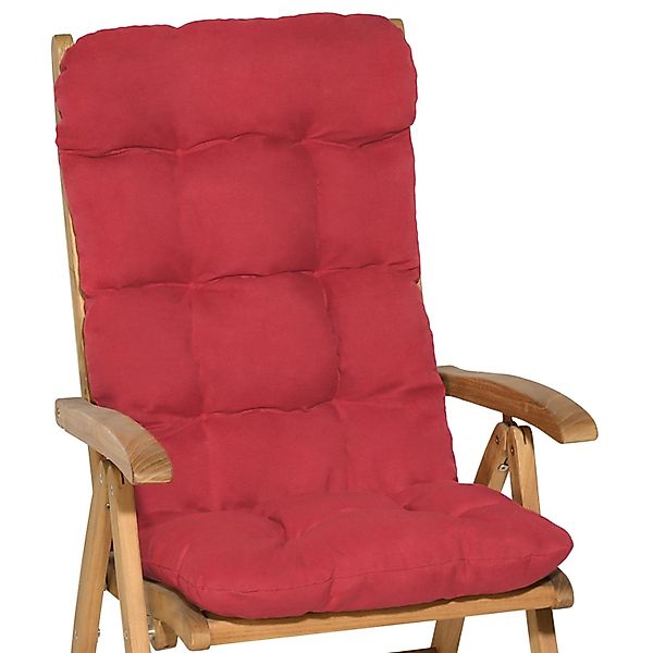 Beautissu Flair HL Hochlehner 120x50x8cm Rot 2tlg günstig online kaufen