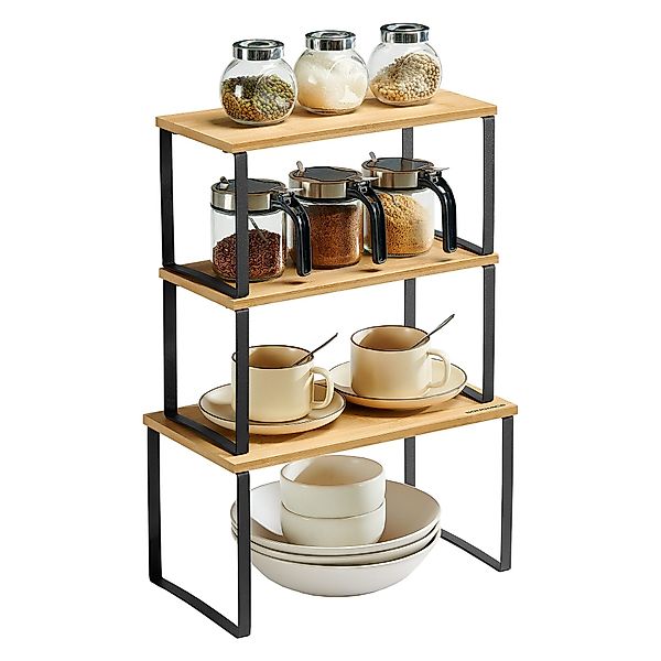 SONGMICS Gewürzregal, 3er Set, stapelbar, erweiterbar, günstig online kaufen
