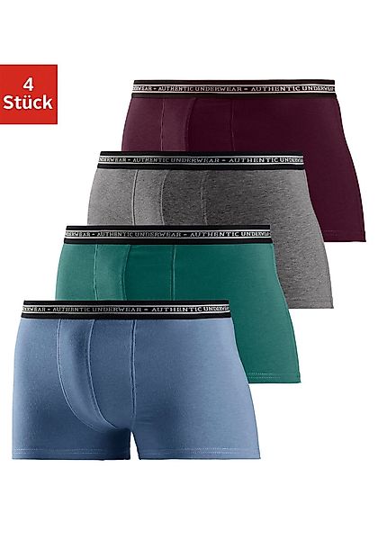 AUTHENTIC UNDERWEAR Boxer "Boxershorts für Herren" Packung, 4 Stk. tlg., sc günstig online kaufen
