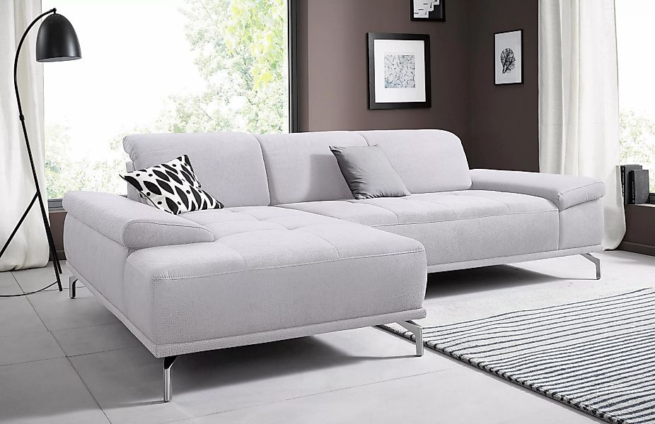 Places of Style Ecksofa "Caluna", Inkl.Sitztiefenverstellung, wahlweise mit günstig online kaufen