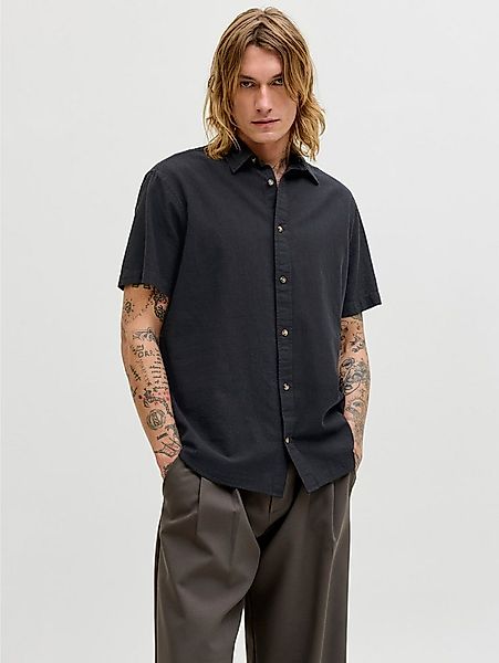 Jack & Jones Kurzarmhemd JJESUMMER LINEN BLEND SHIRT S/S SN Baumwolle mit L günstig online kaufen