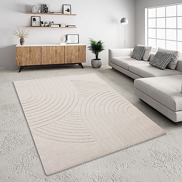 my home Wollteppich Gabbo Design, Handweb günstig online kaufen