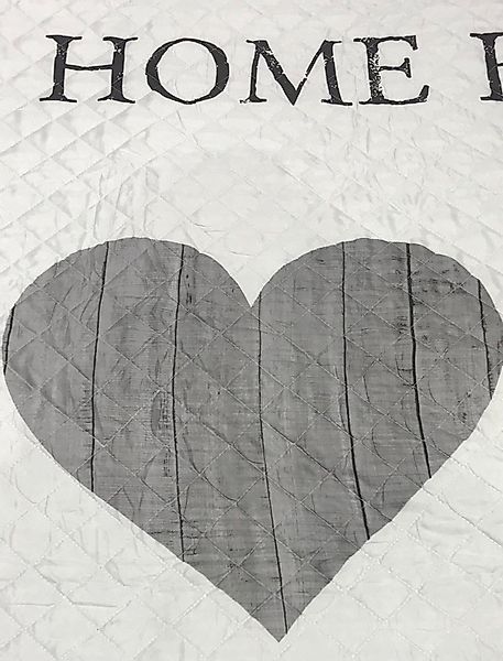 One Home Tagesdecke Herzen Home, gesteppt, günstig online kaufen