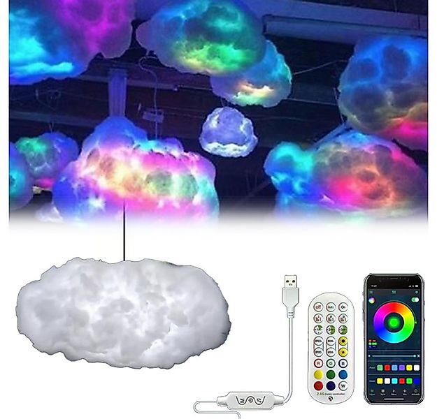 PRIISF Deckenleuchte Kinderzimmer Lampe Babyzimmer LED Deckenlampe Wolkenla günstig online kaufen