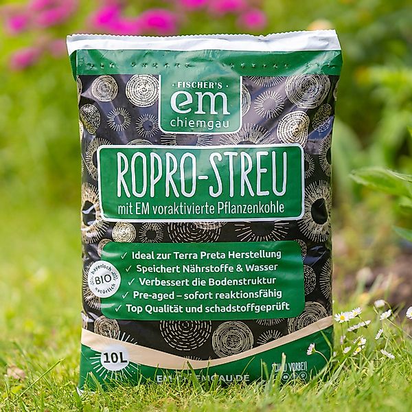 Fischer's EM-Chiemgau Bodenverbesserer RoPro-Streu Bio Pflanzenkohle, günstig online kaufen