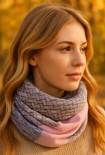 Faera Loop, Damen Schal gemustert weich günstig online kaufen