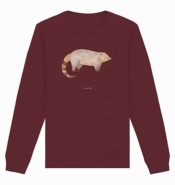 Mr. & Mrs. Panda Longpullover Größe M Nasenbär - Burgundy - Geschenk, Pullo günstig online kaufen