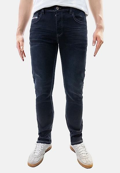 Jaylvis Regular-fit-Jeans Regular Denim Jeans mit Kontrastnähten und Falten günstig online kaufen