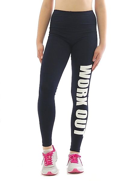 YESET Leggings Leggings Druck WORK OUT günstig online kaufen