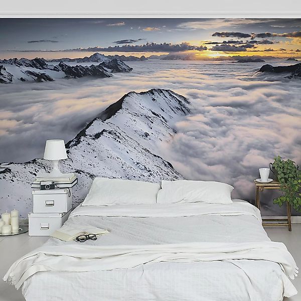 home24 Vliestapete Blick über Wolken und Berge günstig online kaufen