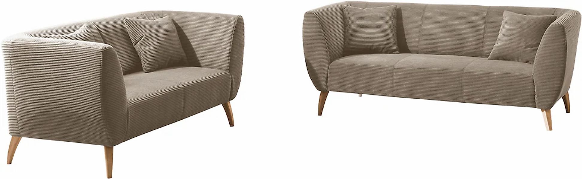 INOSIGN Polstergarnitur "Colori", (Set, 2 tlg., 3-Sitzer und 2-Sitzer), auc günstig online kaufen