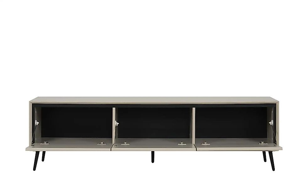 Finori Lowboard 3 Klappen, in Sand / Schwarz - 175x50x38cm (BxHxT) günstig online kaufen