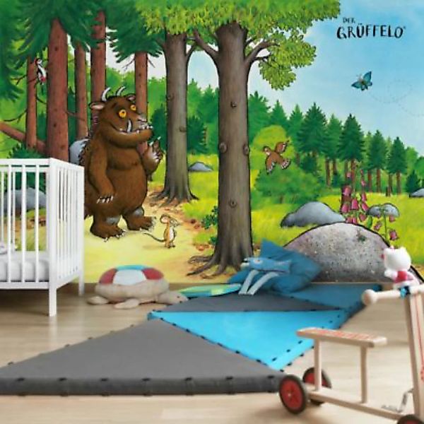 Bilderwelten Kindertapete Grüffelo - Waldspaziergang bunt Gr. 288 x 190 günstig online kaufen