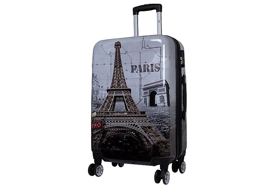 Trendyshop365 Hartschalen-Trolley Paris - Eiffelturm, bunter Koffer mit Mot günstig online kaufen