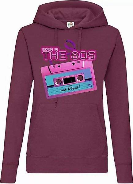 Youth Designz Kapuzenpullover 80s Damen Hoodie Pullover mit lustigem Frontp günstig online kaufen