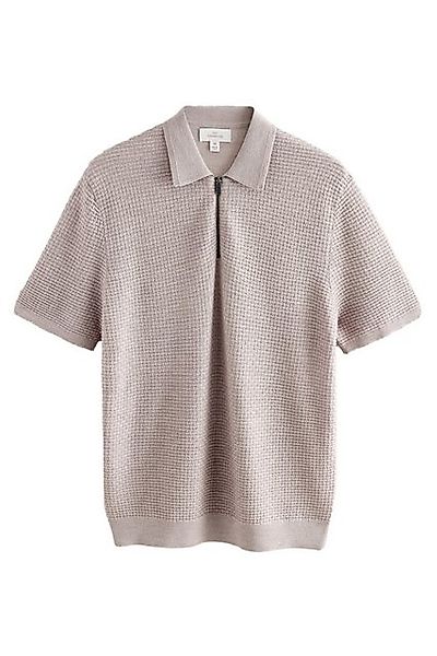 Next Poloshirt Regular Fit Signatur Polohemd mit 1/4-RV (1-tlg) günstig online kaufen