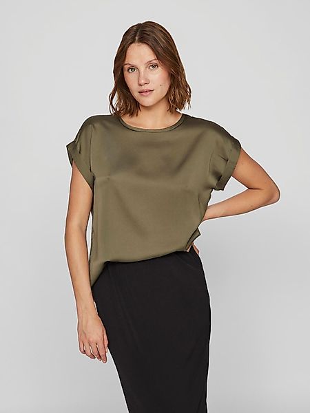 Vila Kurzarmshirt VIELLETTE S/S SATIN TOP günstig online kaufen
