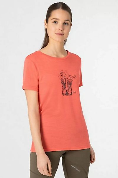 SUPER.NATURAL Print-Shirt Merino T-Shirt W BLOSSOM BOOTS TEE atmungsaktiver günstig online kaufen