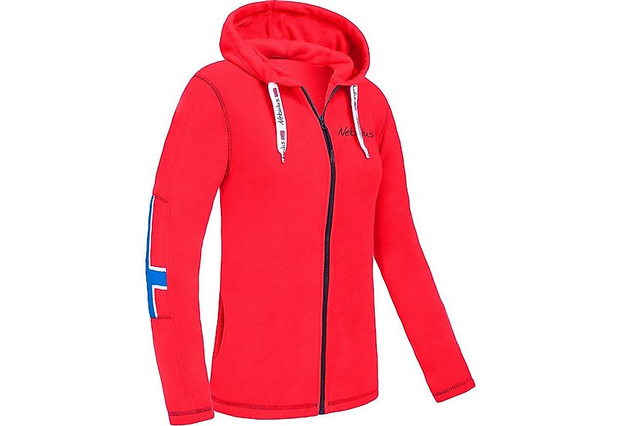 Nebulus Fleecejacke NORDAST, P6713 - Damen, rot-schwarz, S/36 günstig online kaufen