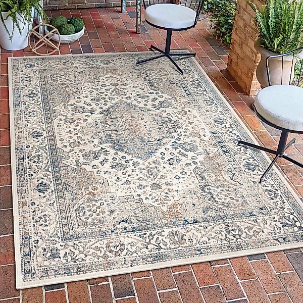 my home Teppich "Arik" rechteckig 4 mm Höhe Orient-Optik, Bordüre, pflegele günstig online kaufen