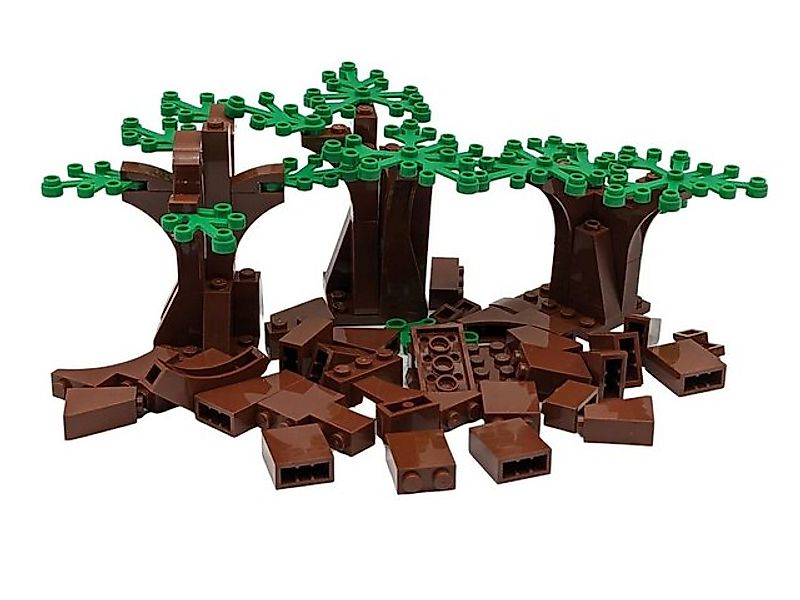 LEGO® Spielbausteine LEGO® MOC Baum Wald Set Groß Rotbraun Grün NEU! Menge günstig online kaufen