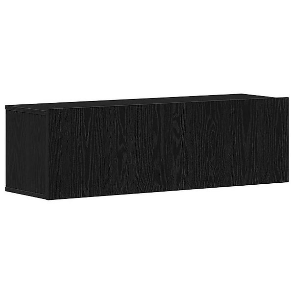 vidaXL TV-Schrank Schwarzer Eichen Wand-TV-Schrank 100x30x30 cm Aus Holzwer günstig online kaufen