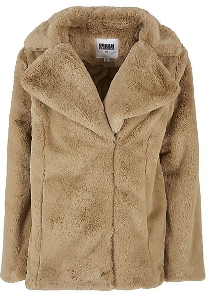 URBAN CLASSICS Winterjacke Urban Classics Damen Ladies Lapel Teddy Jacket ( günstig online kaufen