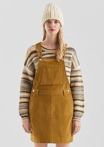 QS Minikleid Mini-Latzkleid aus Cord günstig online kaufen