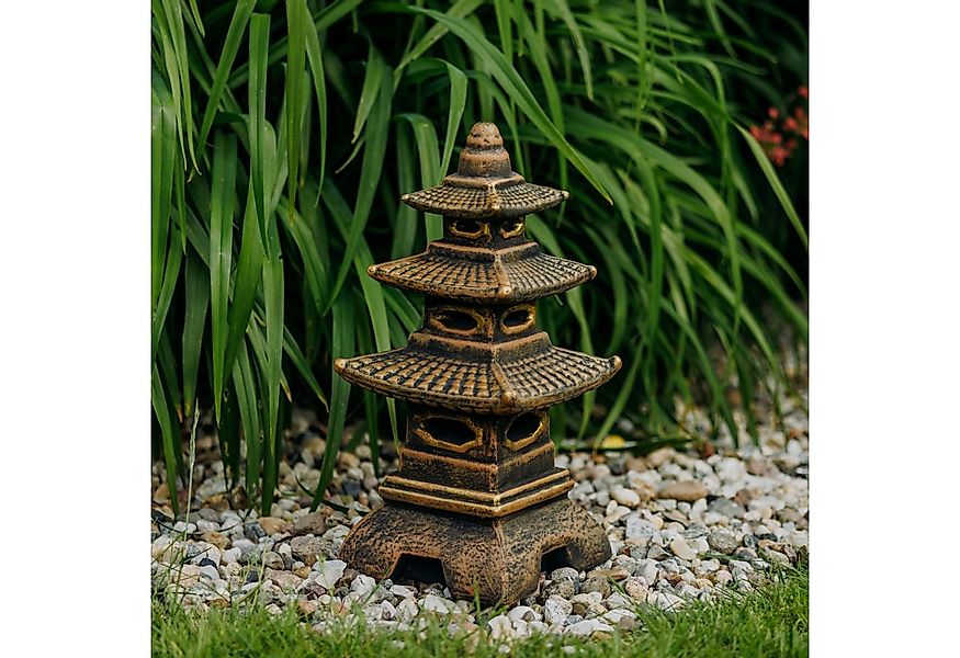 gartendekoparadies.de Gartenfigur Steinlampe Pagode japanische Steinlaterne günstig online kaufen