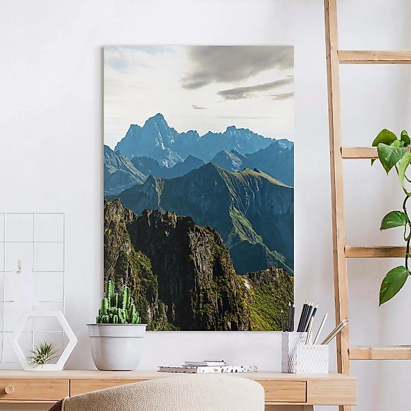 Leinwandbild Berge auf den Lofoten günstig online kaufen