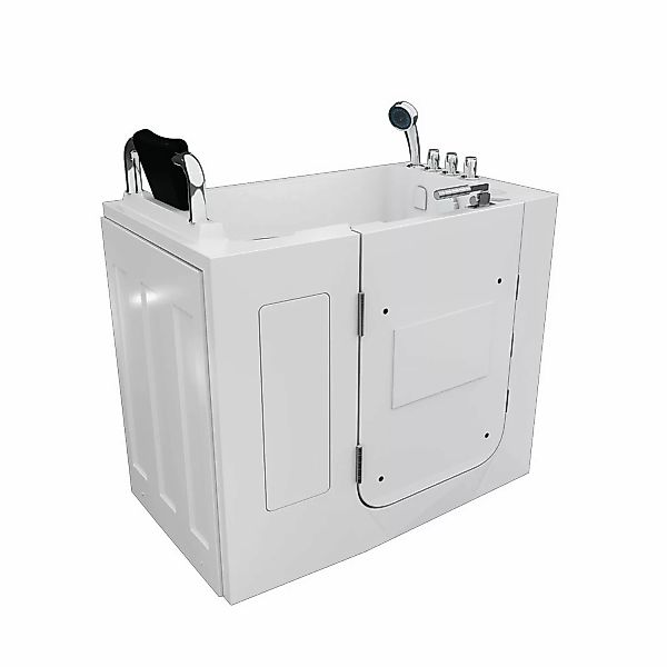 AquaVapore Sitzbadewanne Senioren Wanne Sitzwanne mit Tür S08-TH-C-L 110x68 günstig online kaufen