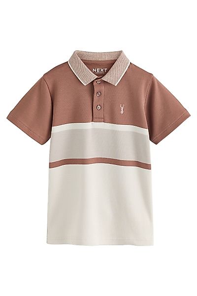 Next Poloshirt Kurzarm-Poloshirt mit Farbblock-Design (1-tlg) günstig online kaufen
