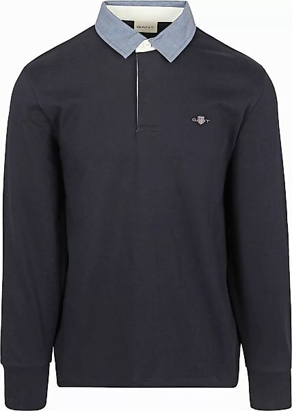Gant Heavy Rugger Shield Poloshirt Navy - Größe 3XL günstig online kaufen
