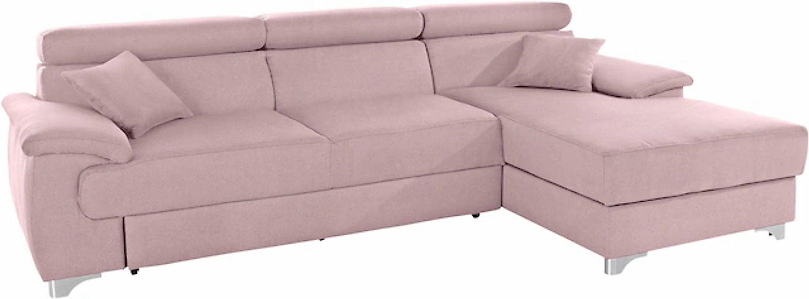 DOMO collection Ecksofa »Mira, inklusive Kopfteilverstellung für mehr Wohlf günstig online kaufen