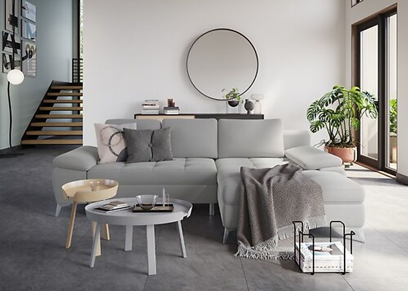 sit&more Ecksofa »Latigo L-Form«, mit Recamiere, wahlweise mit Bettfunktion günstig online kaufen