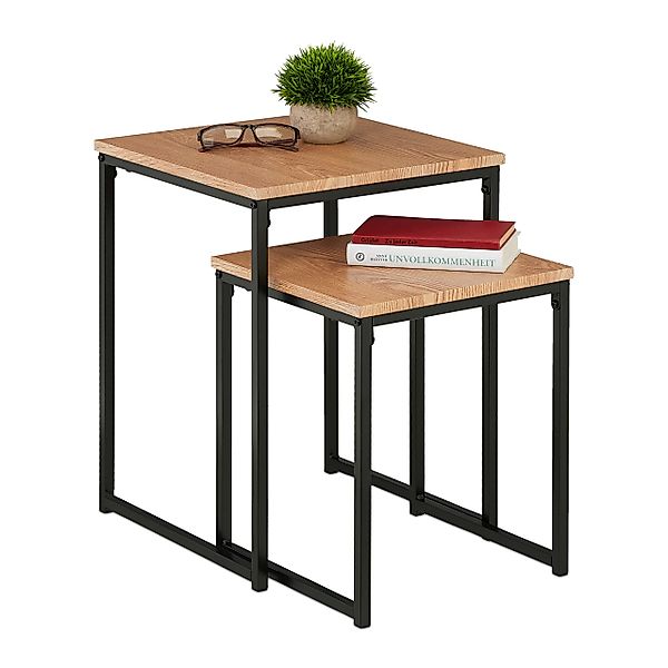 relaxdays Beistelltisch 2er Set (2er Set), günstig online kaufen