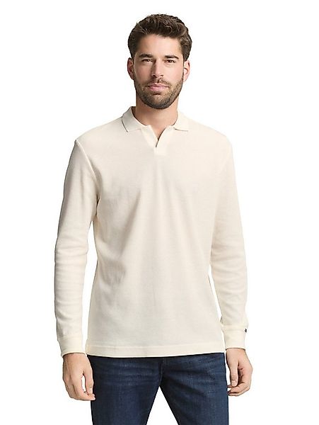 TOM TAILOR Langarm-Poloshirt mit Logo Stickerei günstig online kaufen