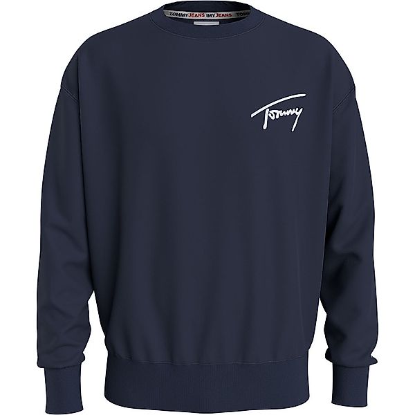 Tommy Jeans Signature Pullover L Twilight Navy günstig online kaufen
