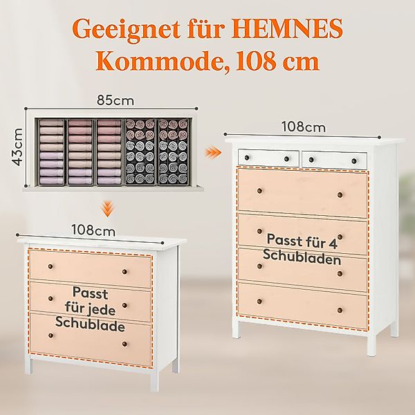 Lifewit Aufbewahrungsdose Double Organizer für Kommode, günstig online kaufen