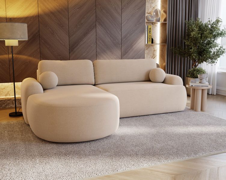Compleo Ecksofa boucle mit breiter Ottomane günstig online kaufen
