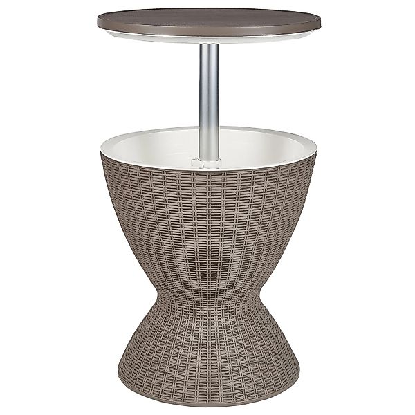 Beliani Gartentisch AISA Taupe 49x49x58 günstig online kaufen