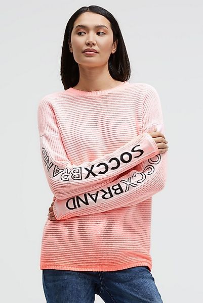 SOCCX Rundhalspullover aus Baumwolle günstig online kaufen