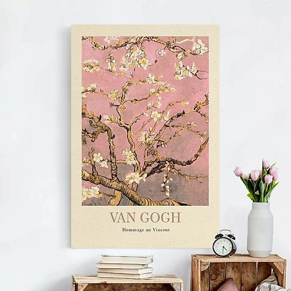 Leinwandbild auf Naturcanvas Vincent van Gogh - Mandelblüte in rosa - Museu günstig online kaufen