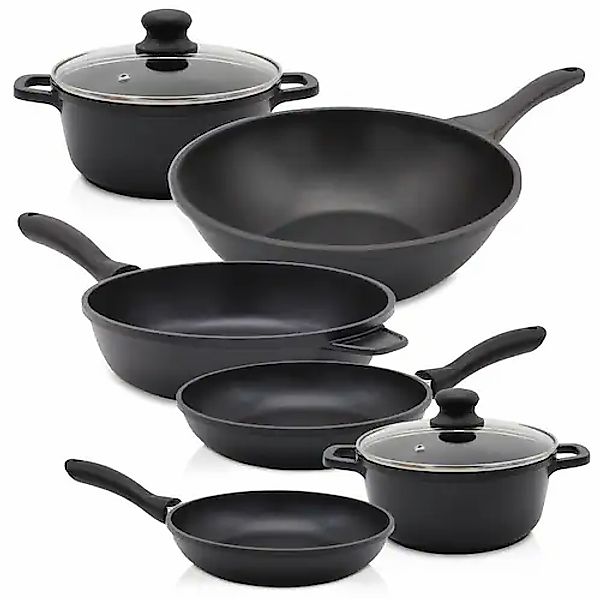 Krüger Topf-Set »Leipzig« Set, 8 Stk. tlg. Aluminiumguss günstig online kaufen